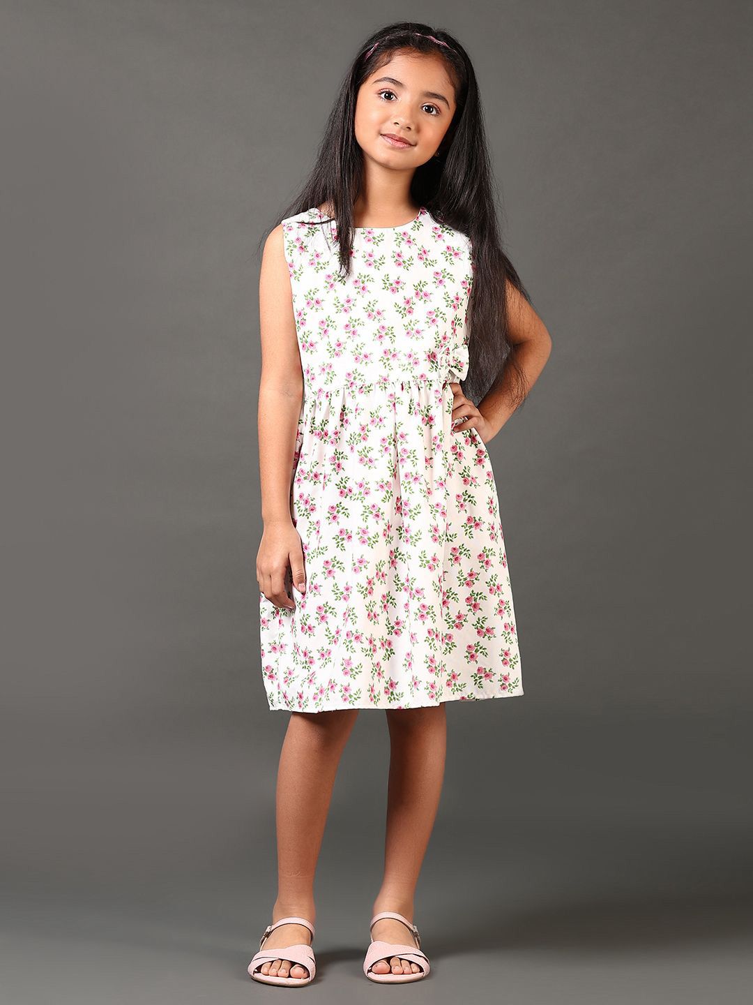 V-Mart Print Sleeveless Dress-image-42