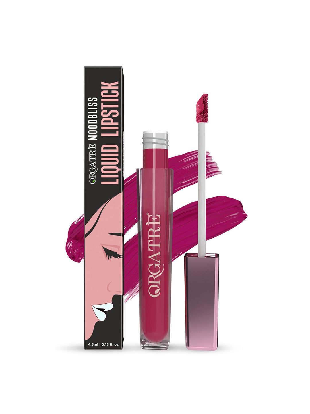 Orgatre Mood Bliss Long Lasting & Hydrating Liquid Lipstick - 4.5 ml - Petal Kiss - 22-image-42