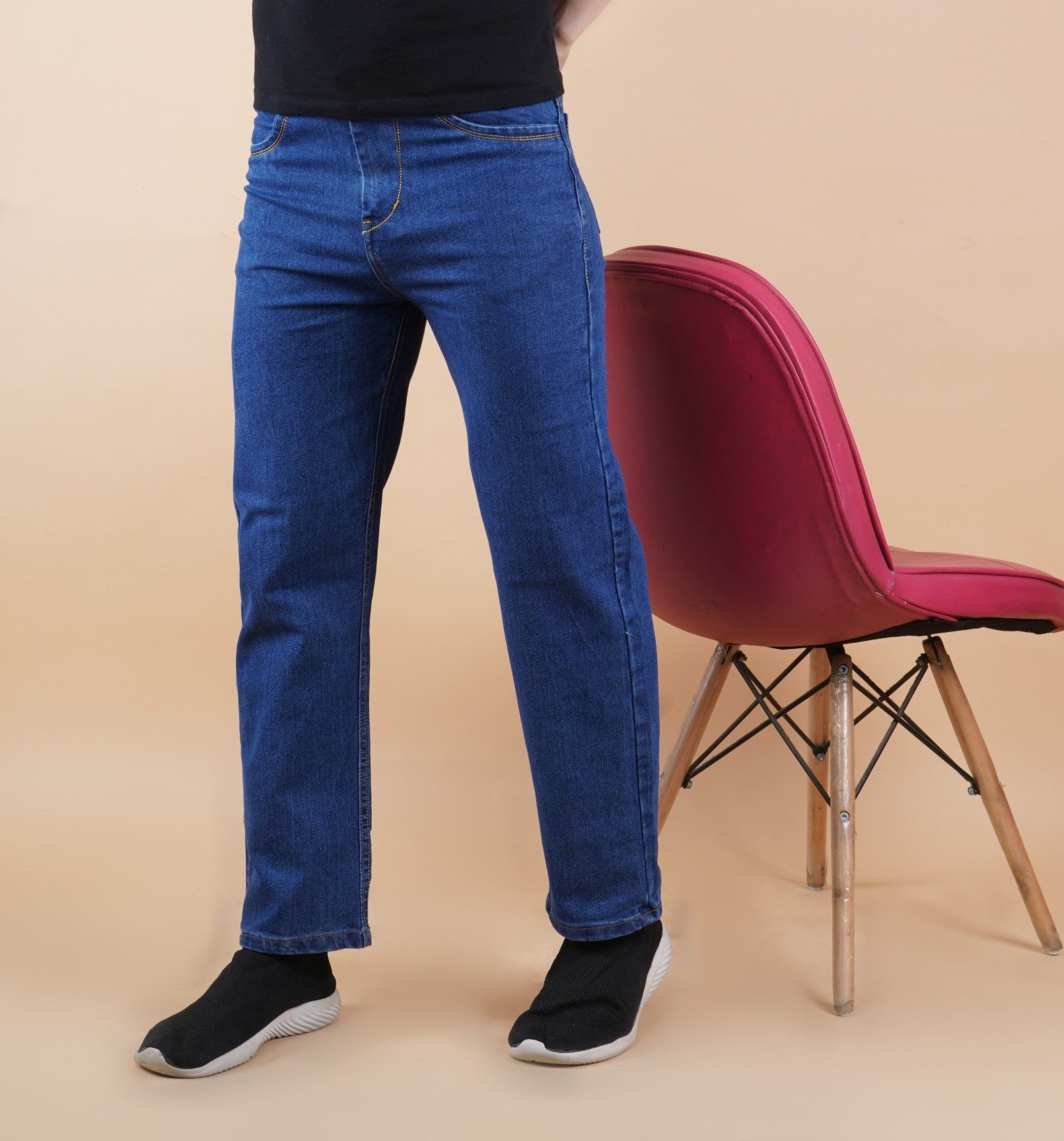 COMFITS Men Classic Jogger Slash Knee Jeans-picture-16