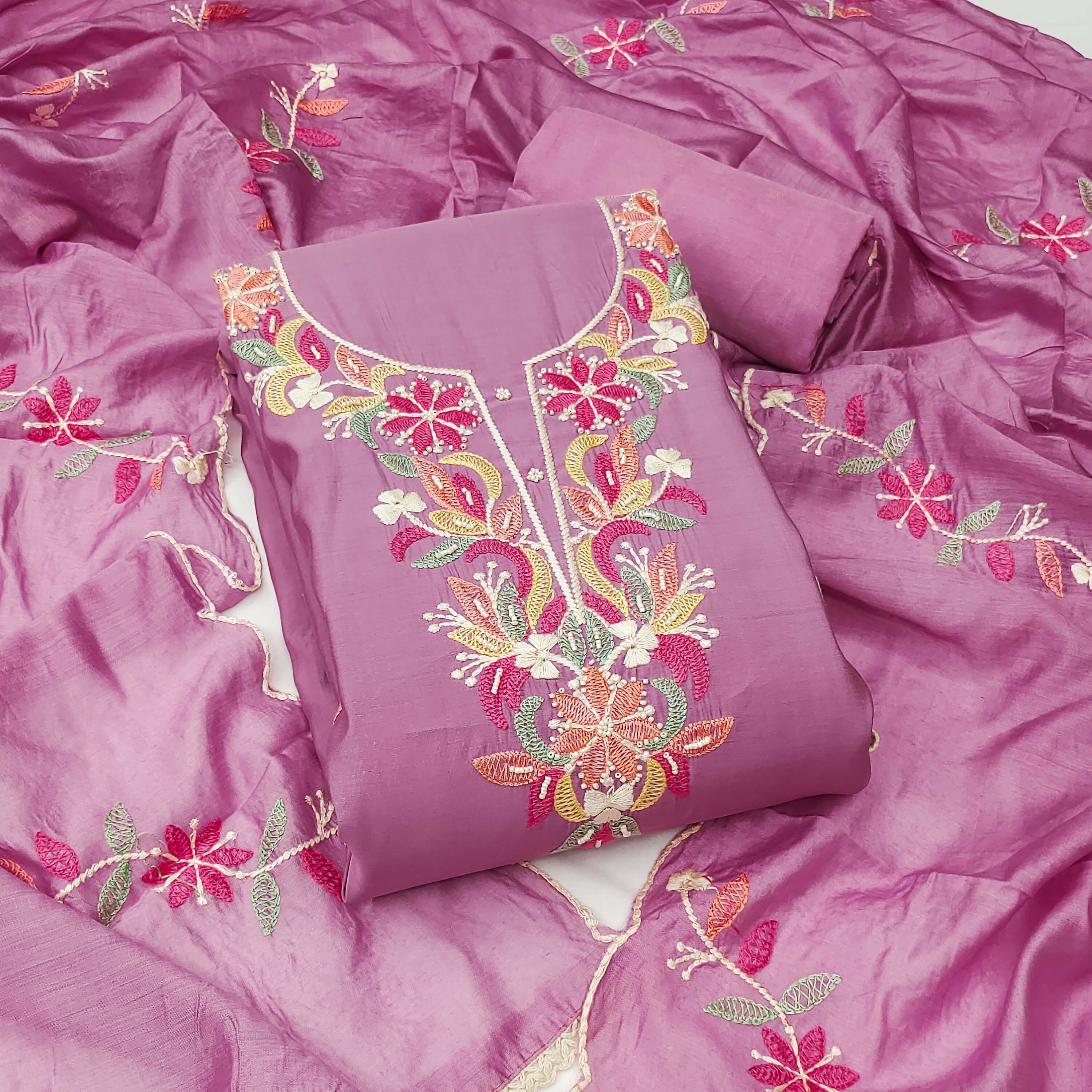 Maroosh Embroidered Unstitched Dress Material-picture-36