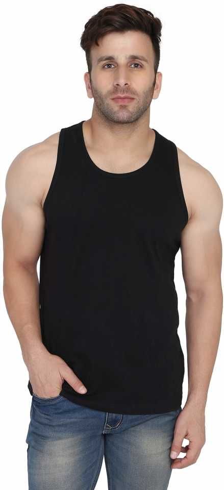WOOSTRO Men Solid Round Neck Cotton Slim Fit T-shirt-picture-58
