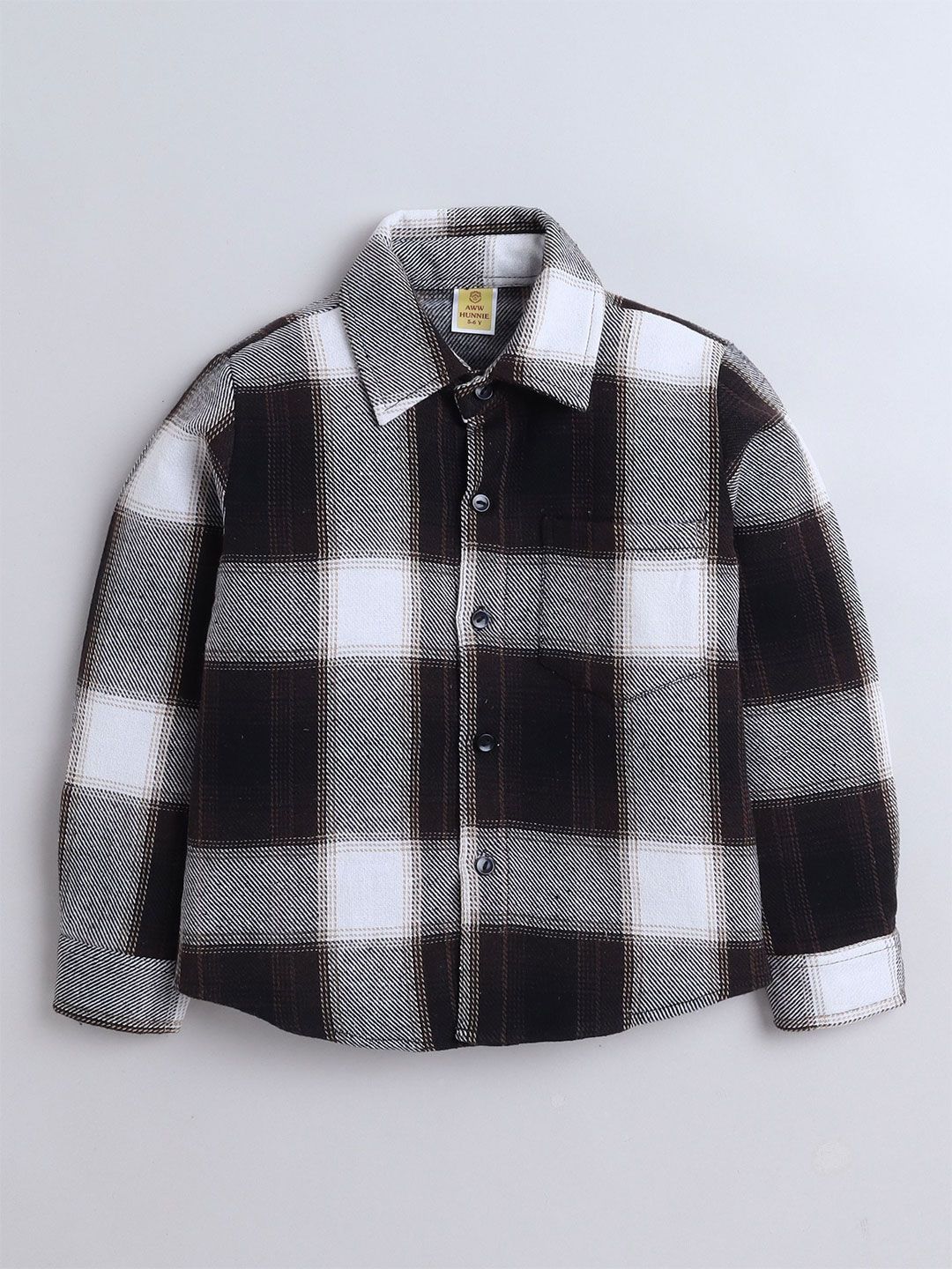 AWW HUNNIE Boys Comfort Checked Casual Shirt-picture-20