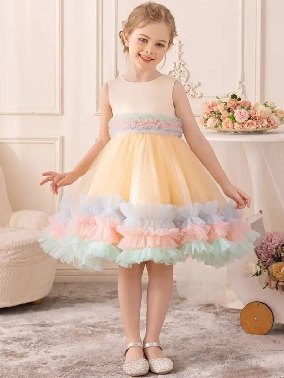BAESD Layered Fit & Flare Dress-image-13