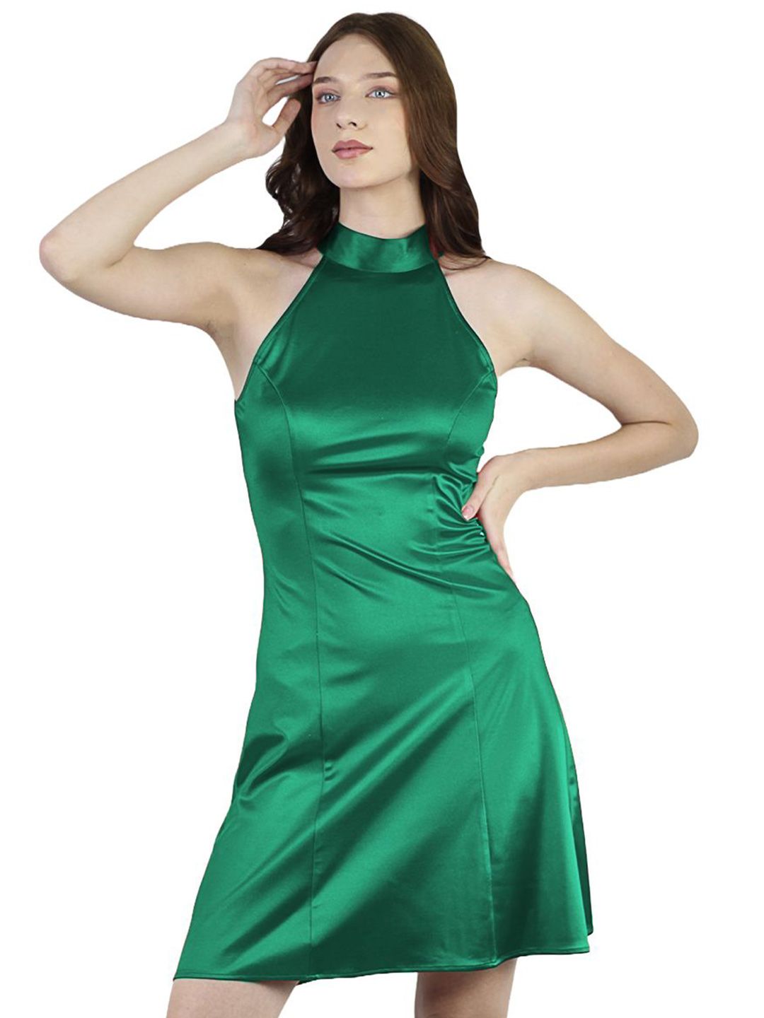 ARTYSKA Women Halter Neck Bodycon Dress-picture-24