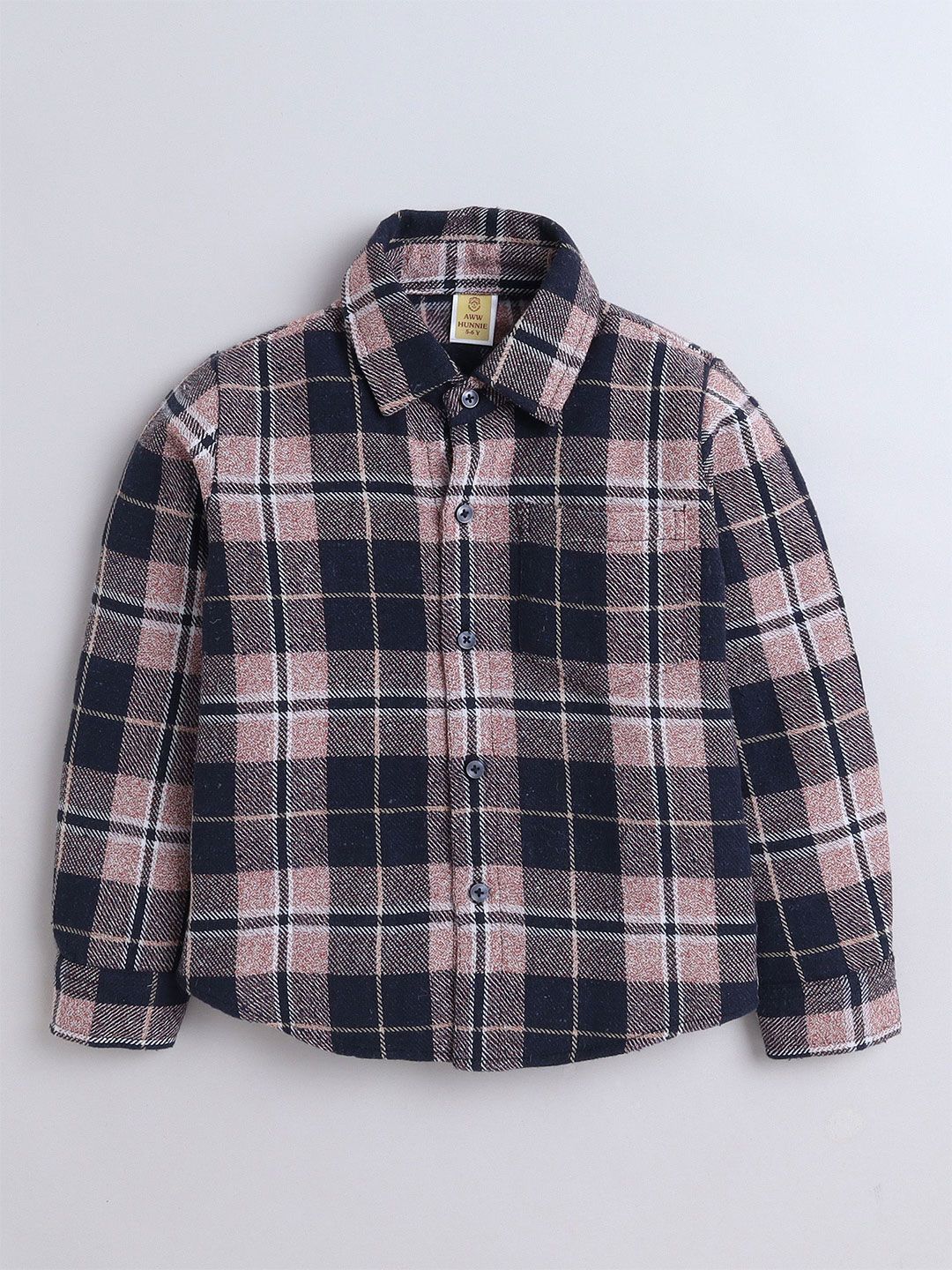 AWW HUNNIE Boys Comfort Checked Casual Shirt-picture-22