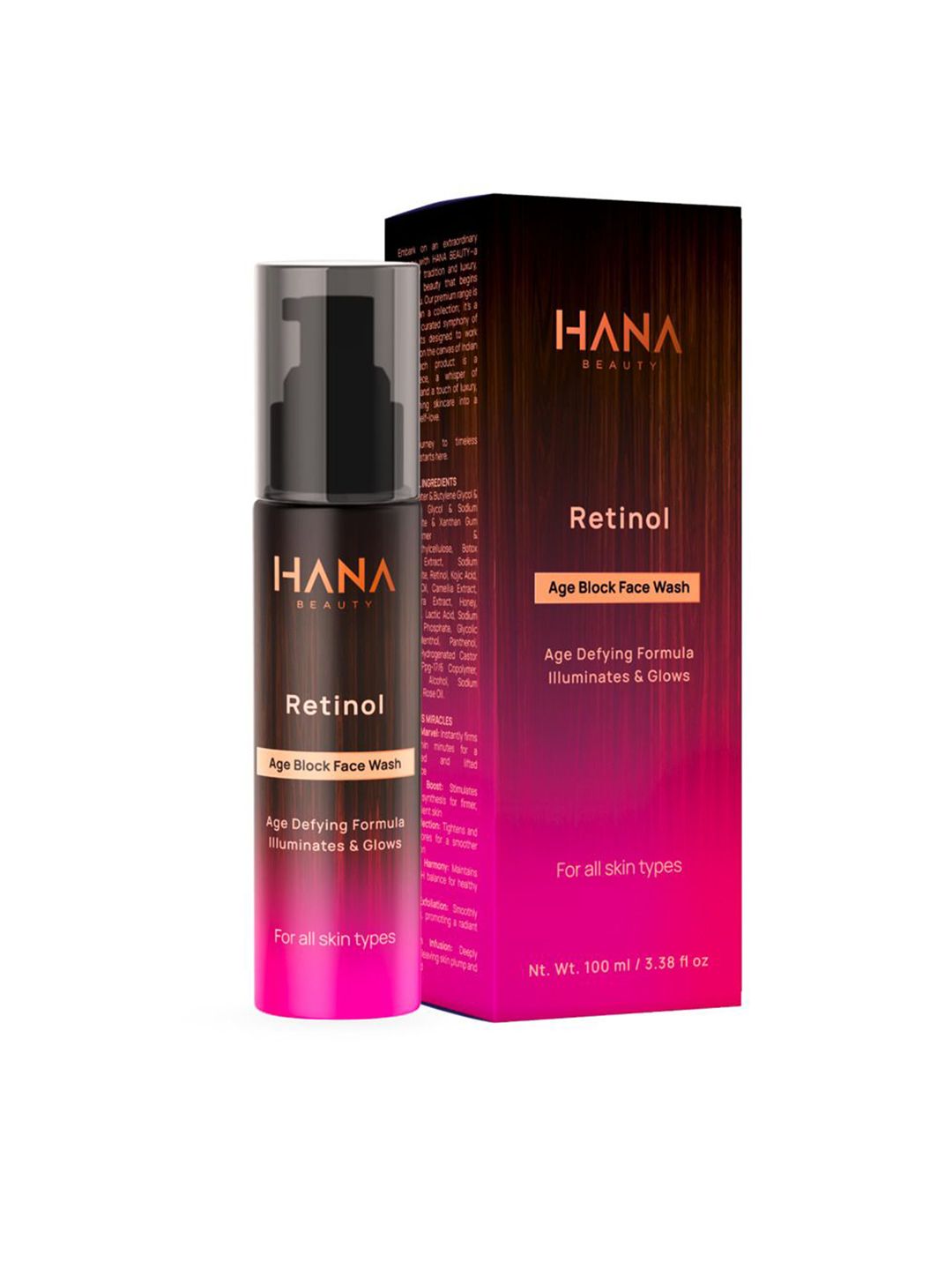 Hana Beauty Retinol Age Black Face Wash - 100 ml-picture-22