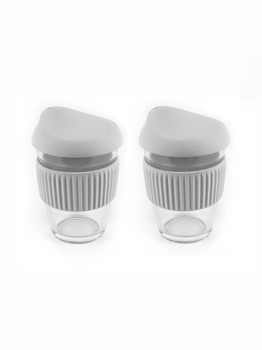 We3 Grey Solid Glass Matte Cups Set of Cups and Mugs-picture-28