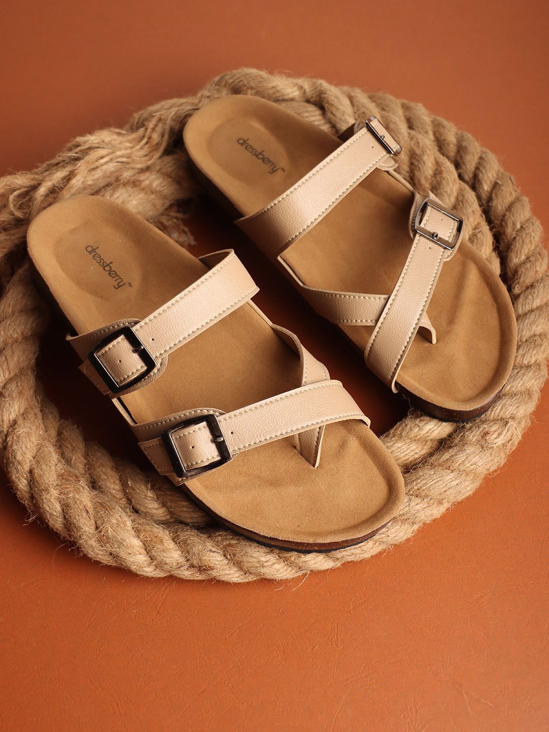 DressBerry Women Open Toe Flats with Buckles-picture-33