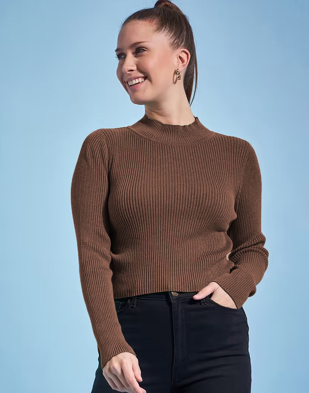 CLAFOUTIS Women High Neck Sweatshirt-picture-30