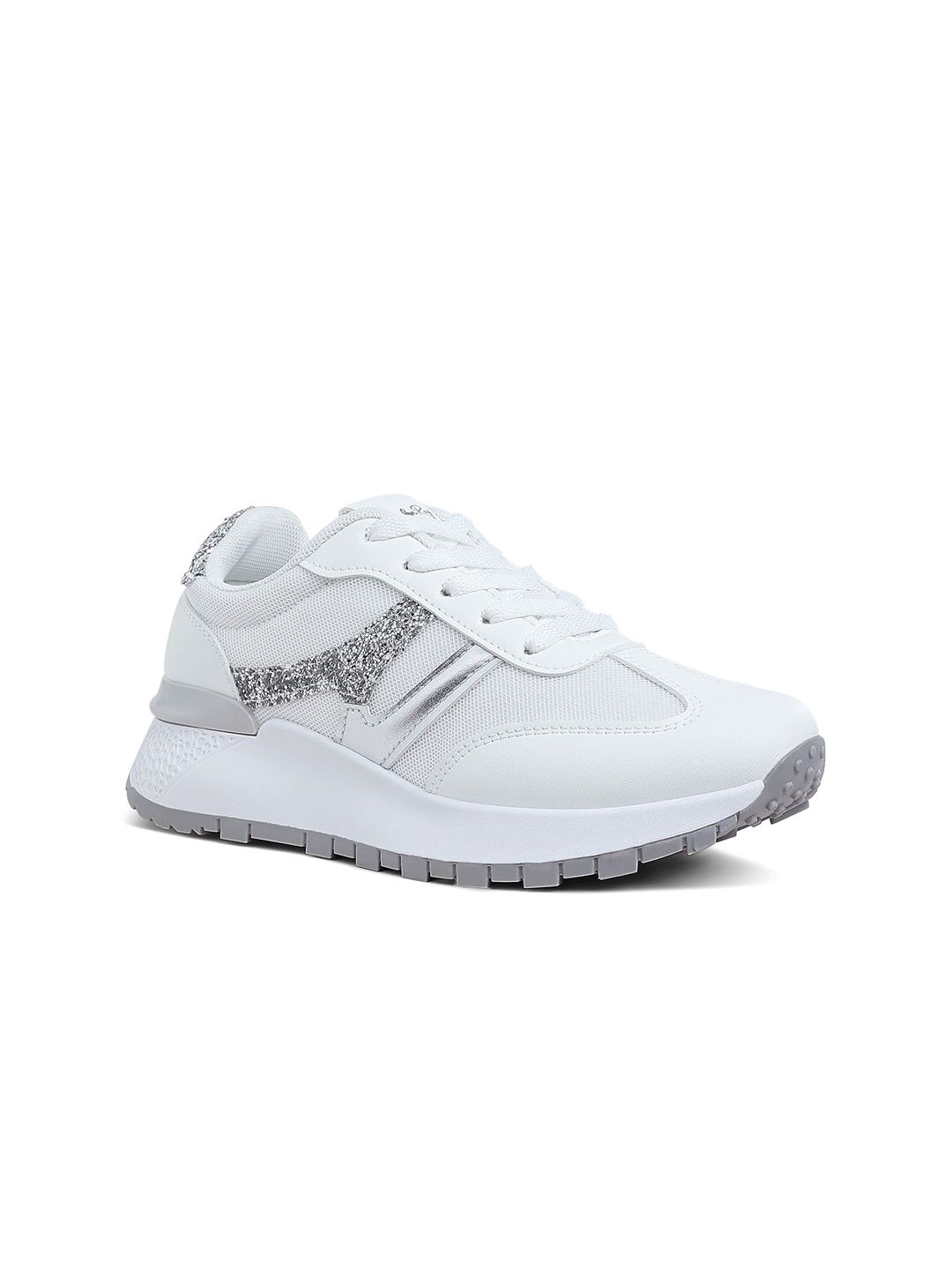 London Rag Women Woven Design Round Toe Leather Sneakers-picture-44