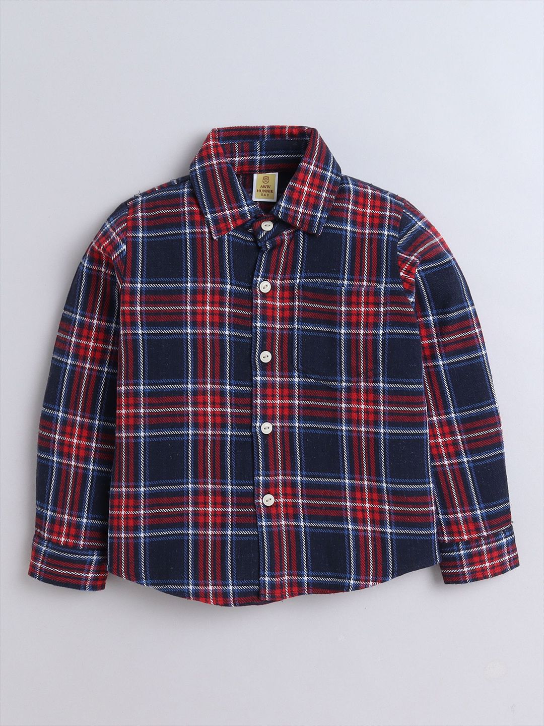 AWW HUNNIE Boys Comfort Checked Casual Shirt-picture-21
