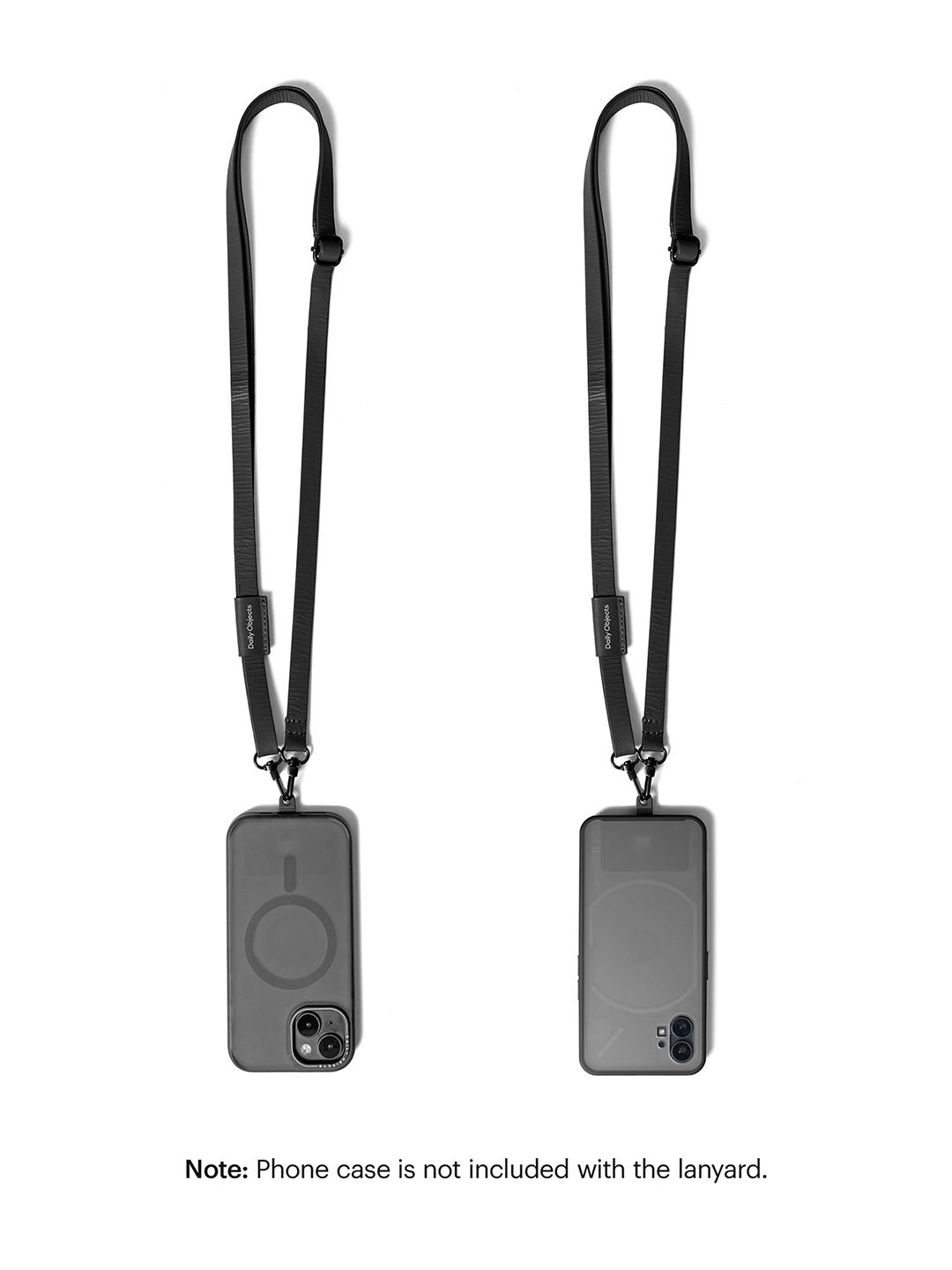 DailyObjects Black Leather Crossbody Phone Lanyard - Strap-picture-21