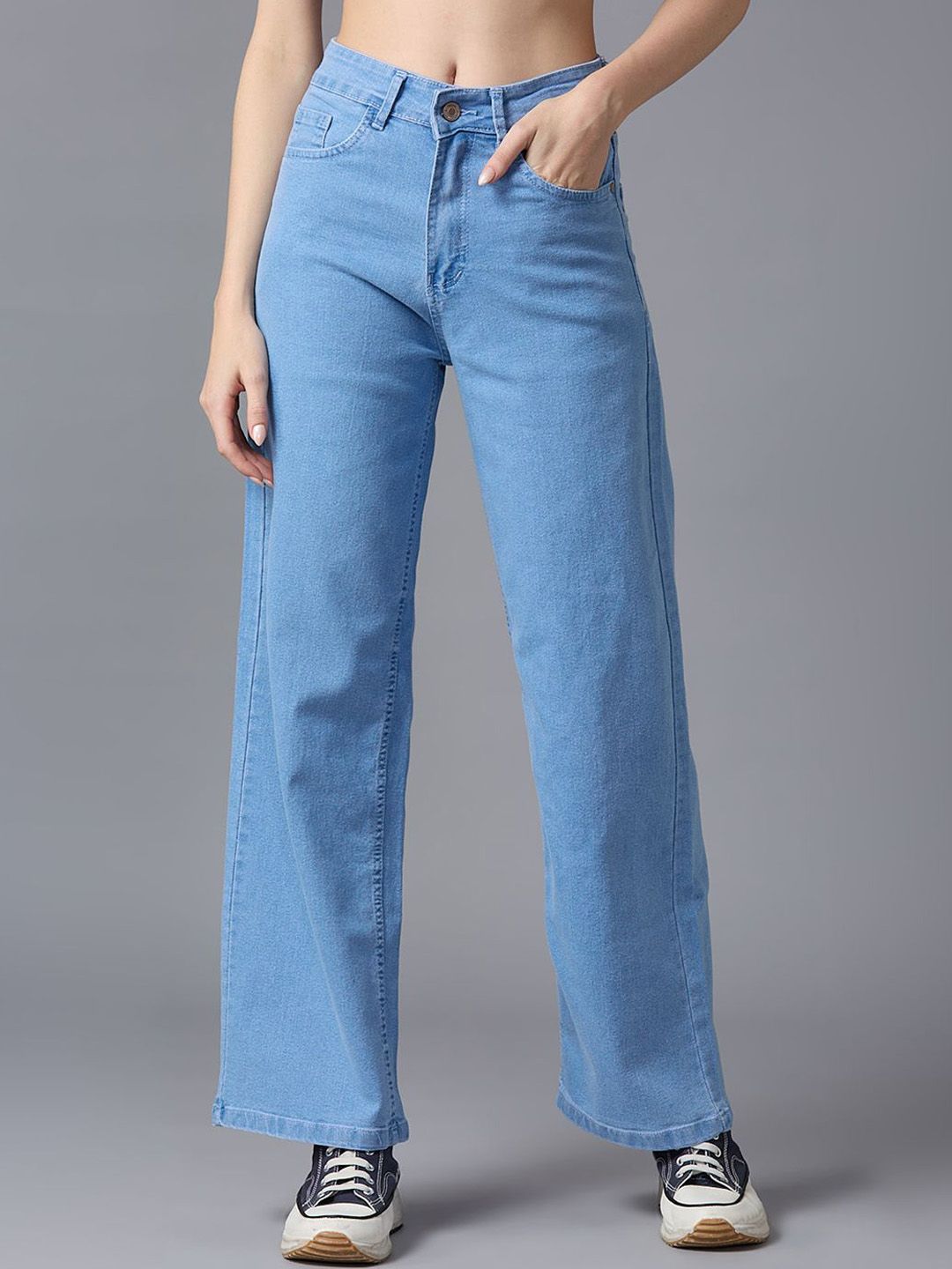 The Roadster Lifestyle Co. Women High-Rise Bootcut Heavy Fade Jeans