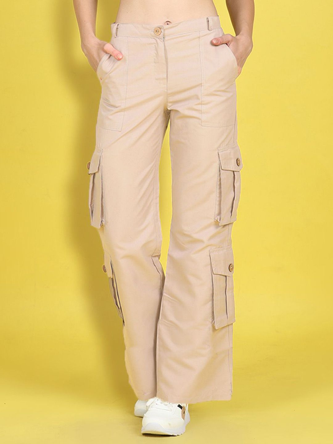 Cutiekins Girls Regular Fit Mid-Rise Easy Wash Cargos