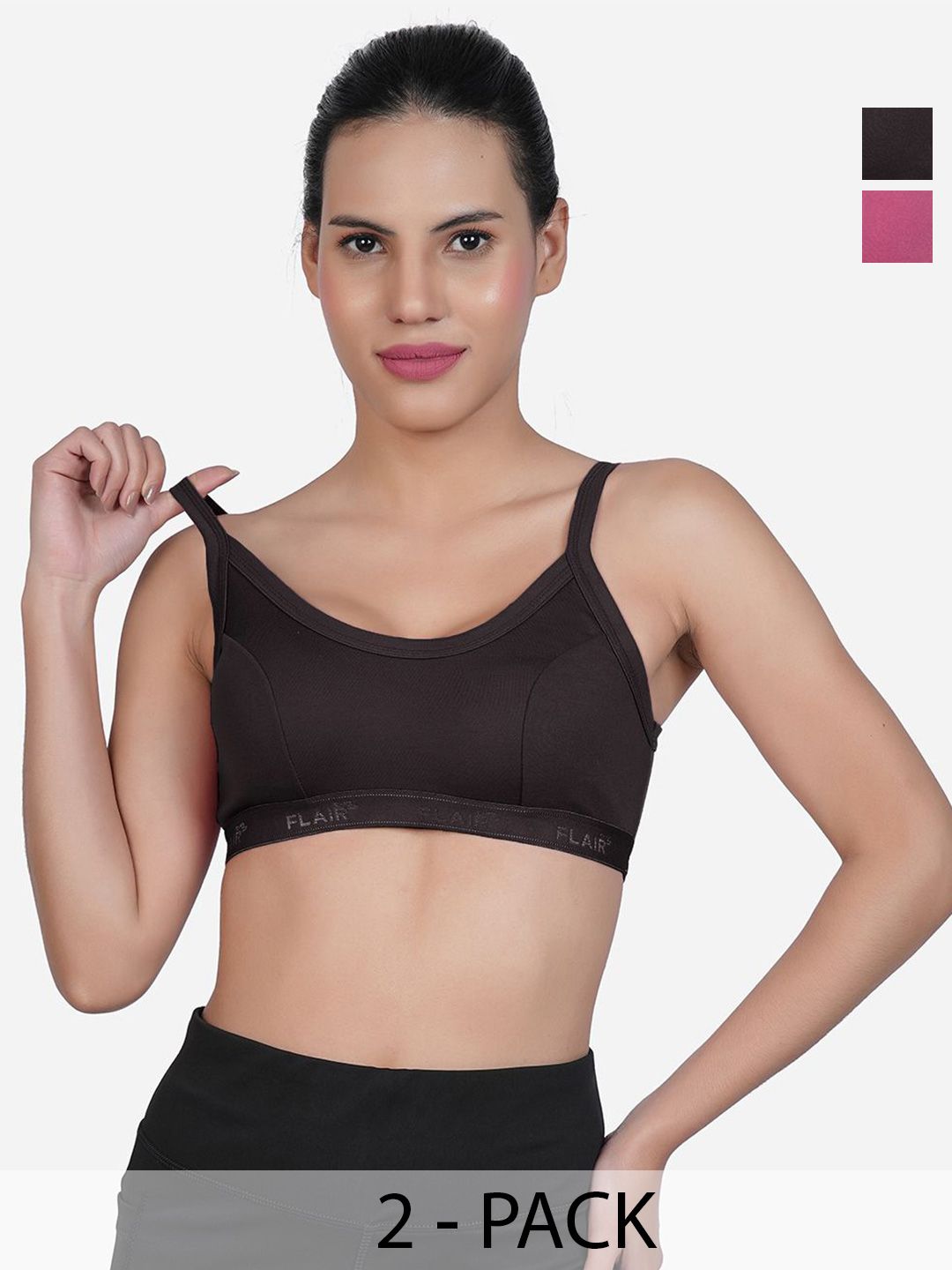 SHYAM SONS FLAIR Women Pack Of 2 Full Coverage Workout Bra-picture-21
