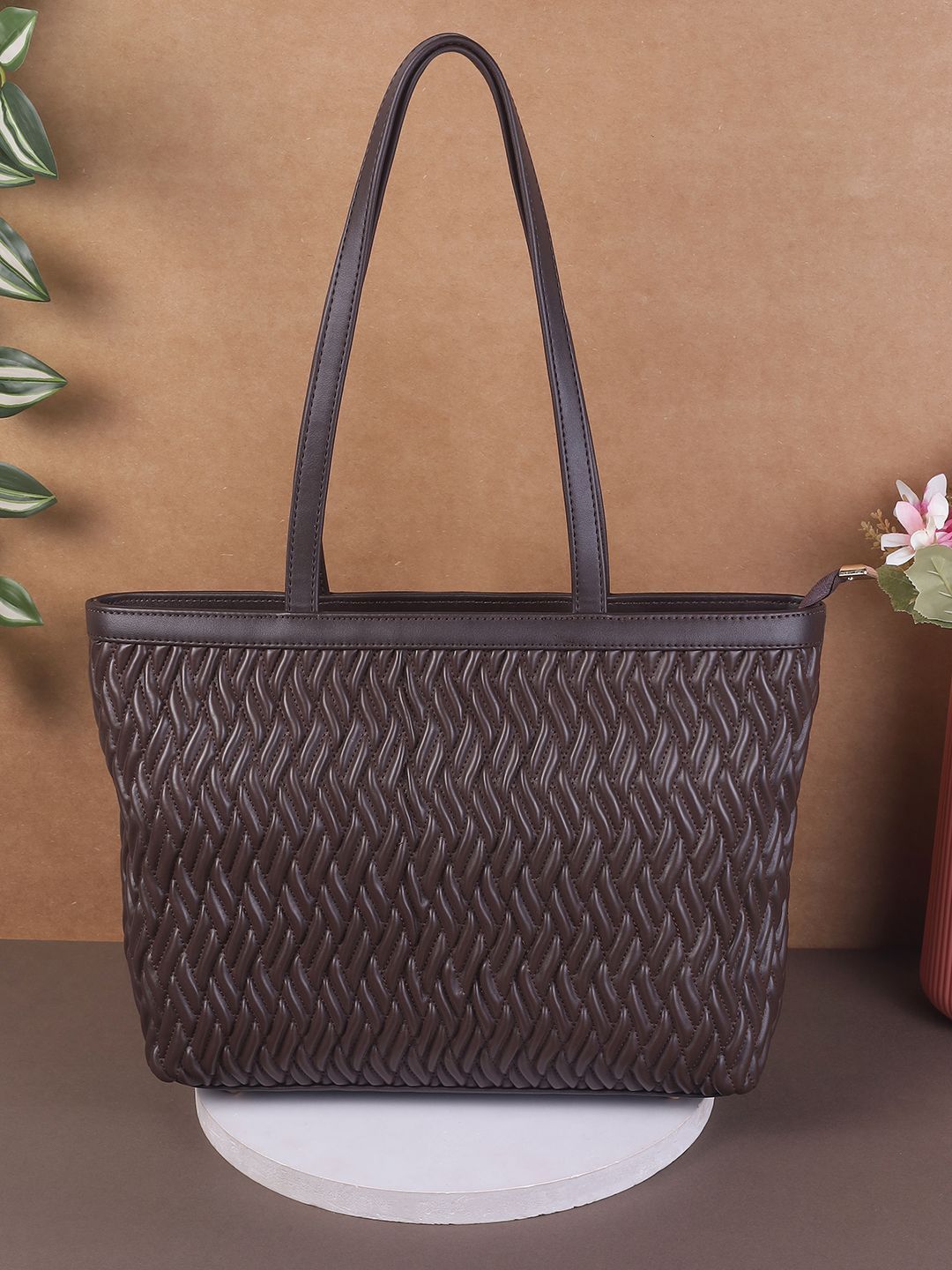 Metro Women Solid Structured Shoulder Bag-picture-26