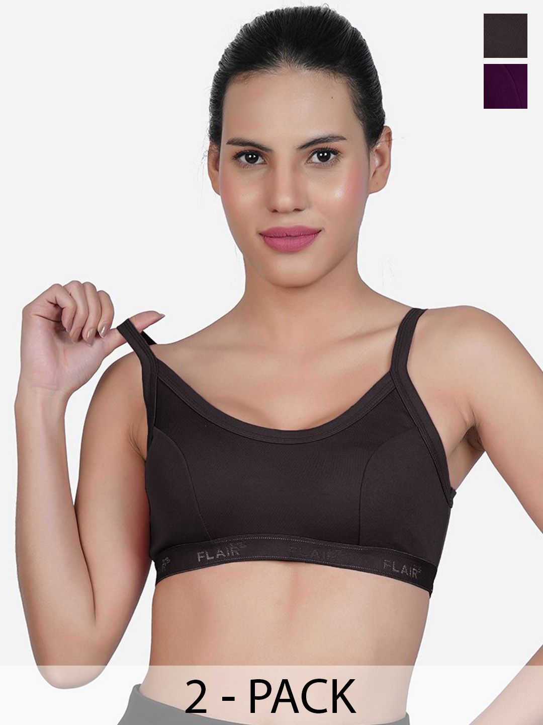 SHYAM SONS FLAIR Women Pack of 2 Bra Full Coverage Non-Wired & Non Padded Bra-picture-17