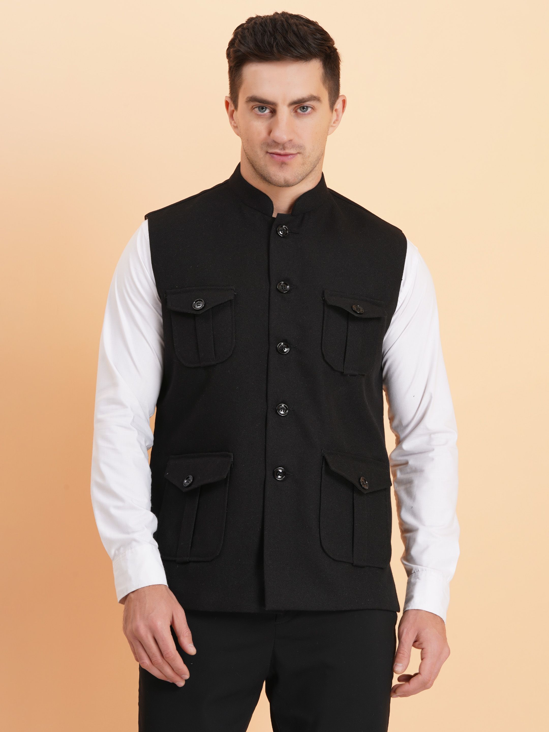 SG LEMAN Mandarin Collar Nehru Jackets-picture-16