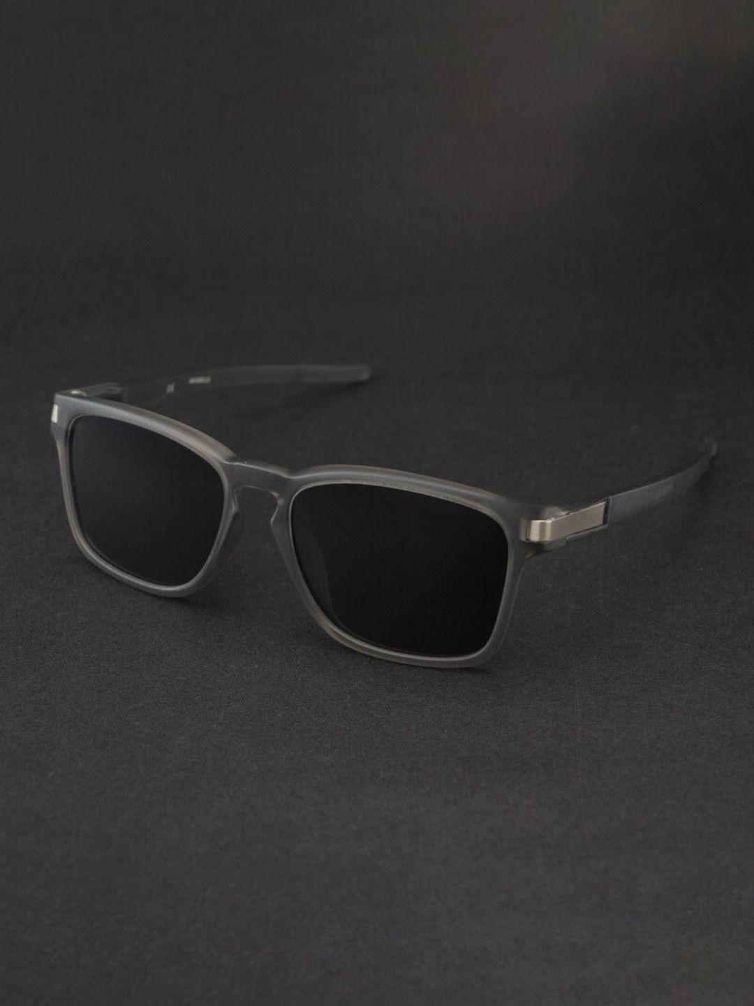 AFERELLE Unisex Rectangle Sunglasses with Polarised Lens XGREYBLK