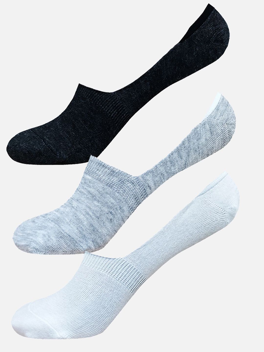 StyFun Unisex Pack Of 3 Anti-Slip Cotton Shoe Liners Socks-picture-25
