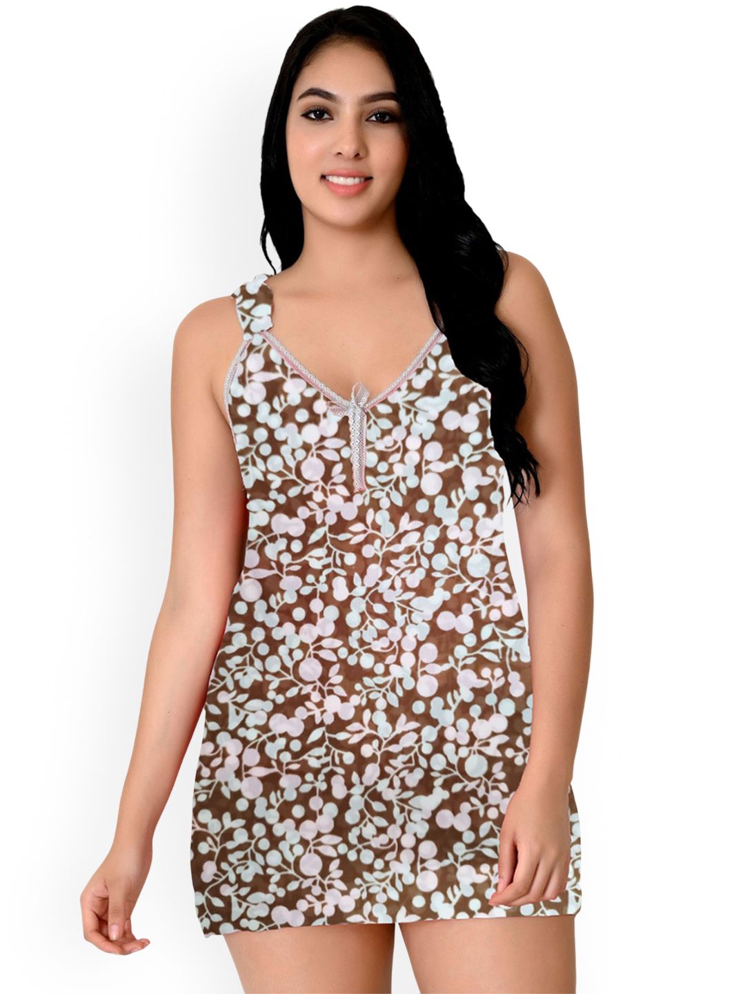 chia fashions Women Printed Nightdress-picture-50