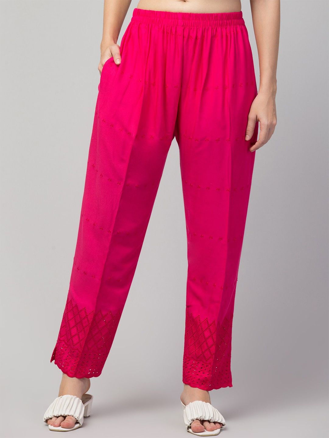 FAMBEE Women Knitted Palazzos-picture-13