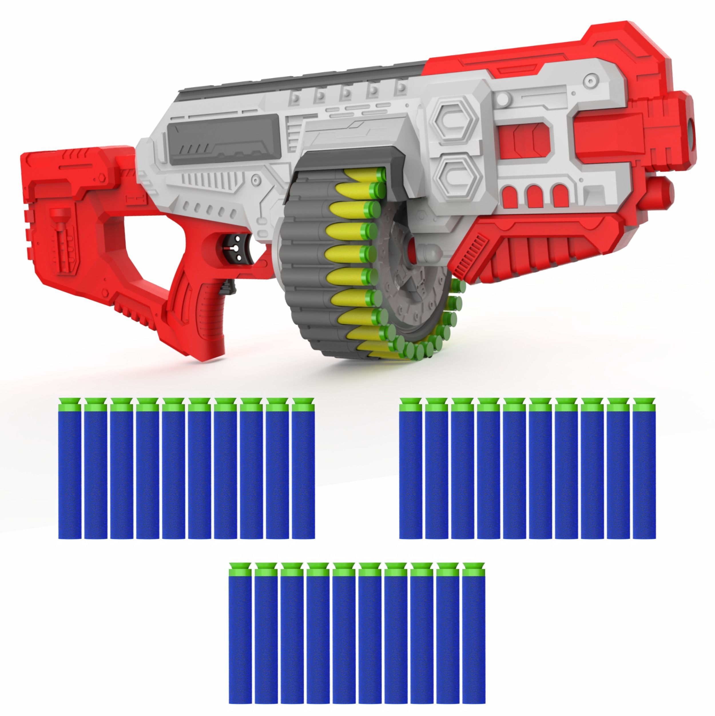 Aditi Toys Street Viper Motorized Dart Toy Gun with 30 Darts-picture-39