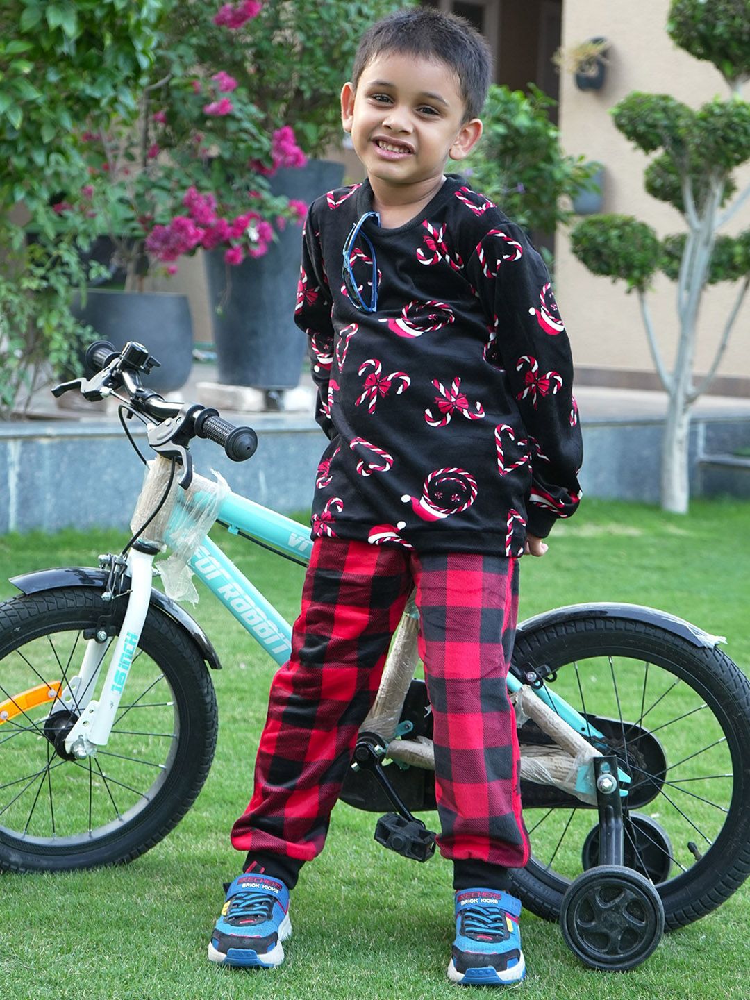 MYZUIE Kids Abstract Printed Night suit-picture-37