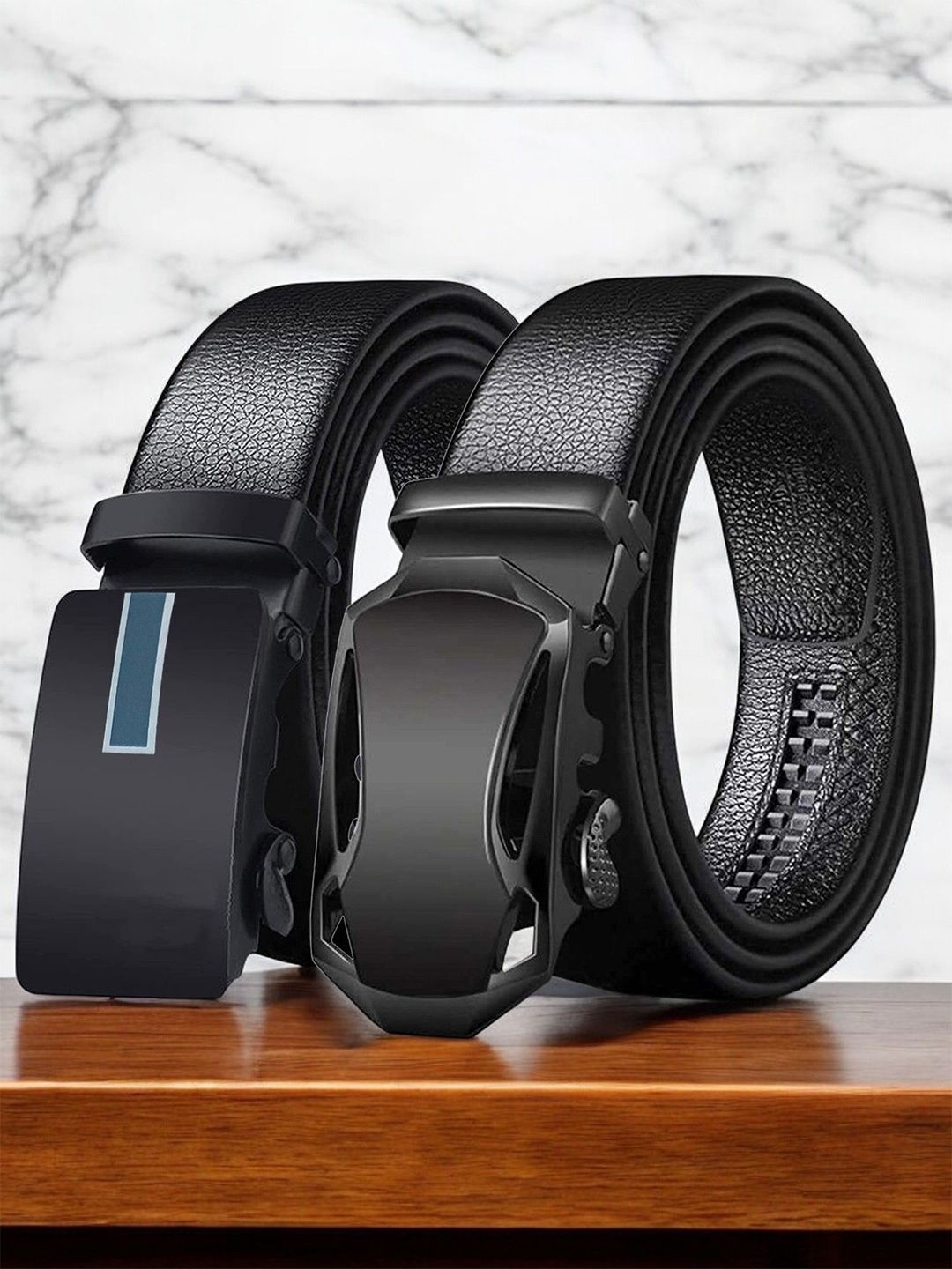 Provogue Men Pack Of 2 Textured Belt-picture-42