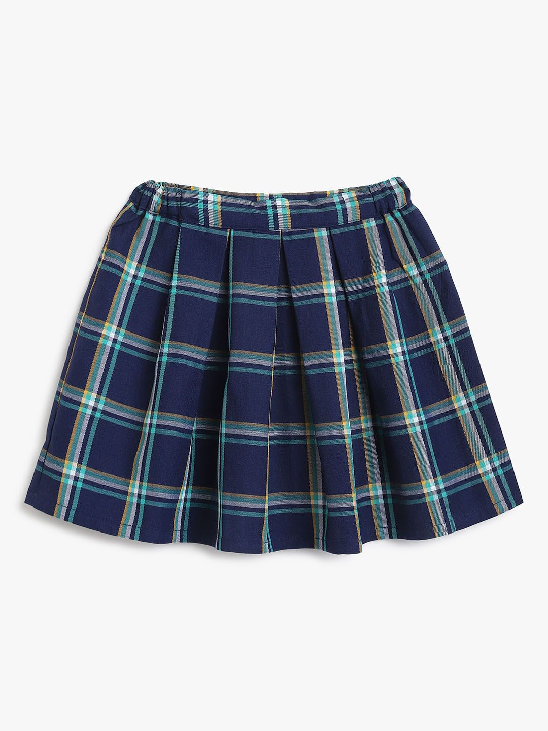 Campana Girls Pleated A- Line Checked Mini Skirts-picture-21