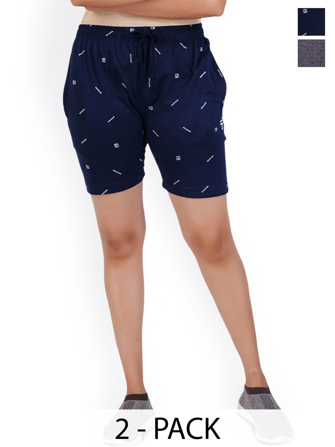 FEEL TRACK Women Printed Shorts-picture-38