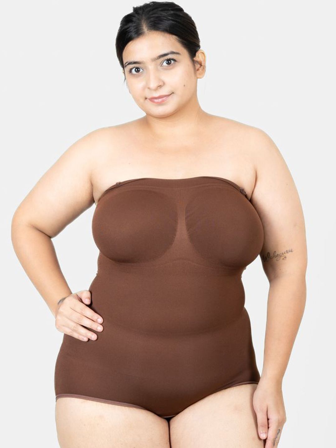 Shapercult Women Plus Size Strapless Bodysuit-picture-23