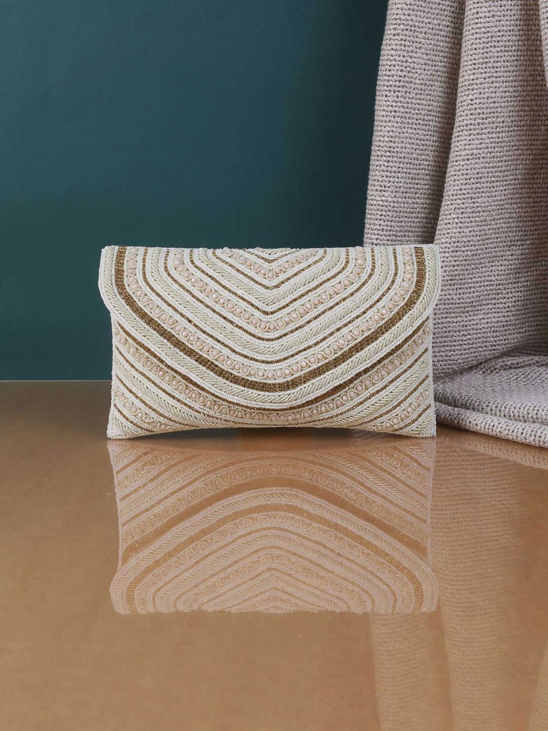 Mochi Embroidered Envelope Clutch-picture-29