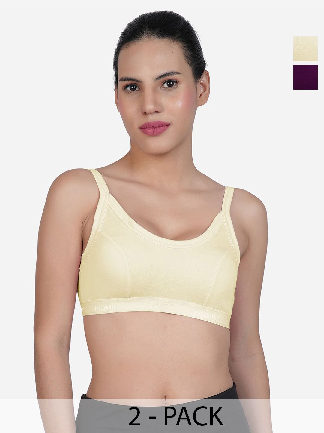 SHYAM SONS FLAIR Women Pack of 2 Workout Full Coverage Bra-picture-22