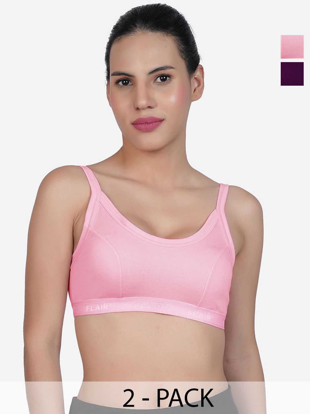 SHYAM SONS FLAIR Women Pack of 2 Full Coverage Workout Bra-picture-19