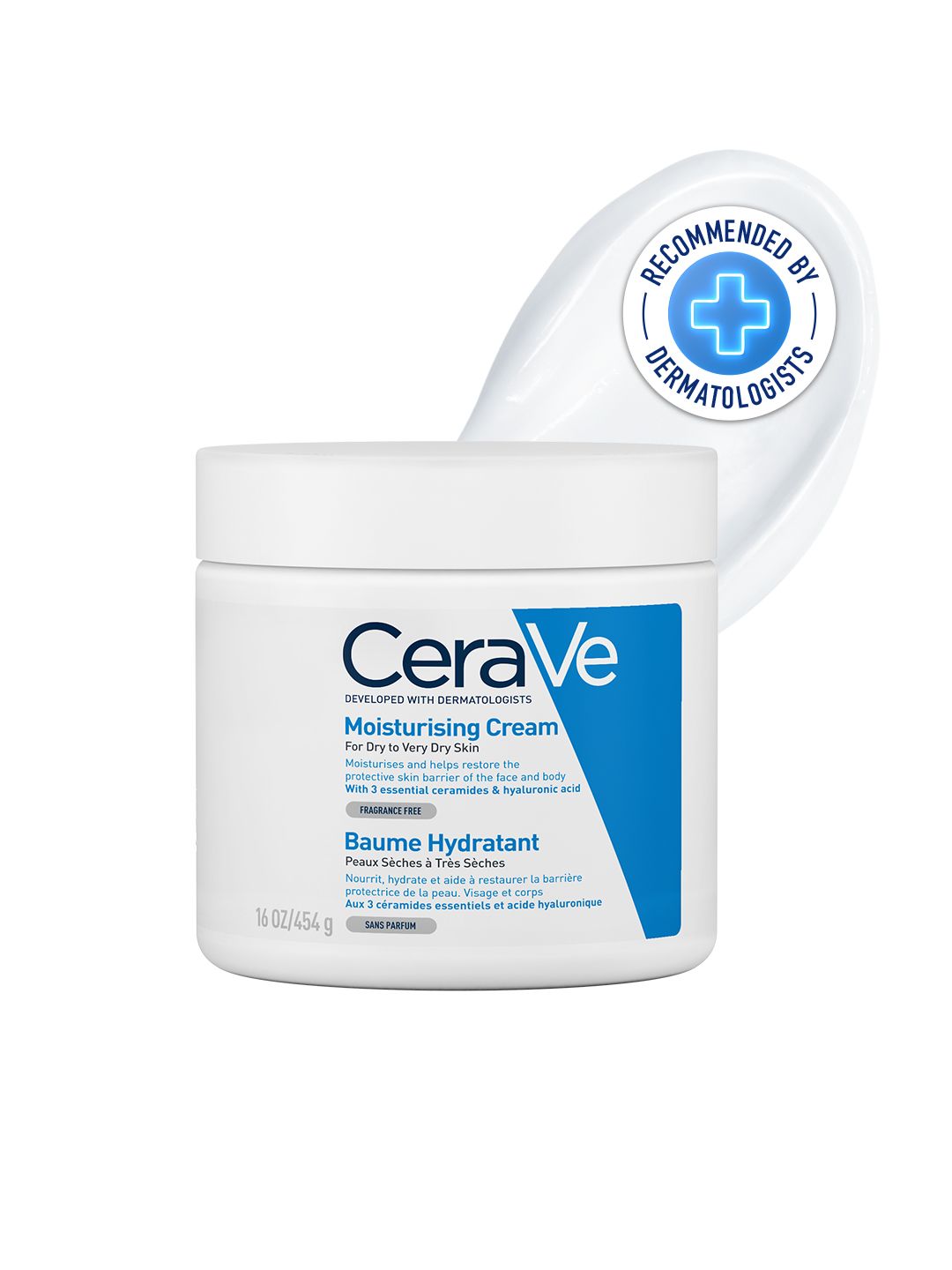 CeraVe Moisturizing Cream with Ceramides & Hyaluronic Acid for Dry & Very Dry Skin - 454 g-picture-55