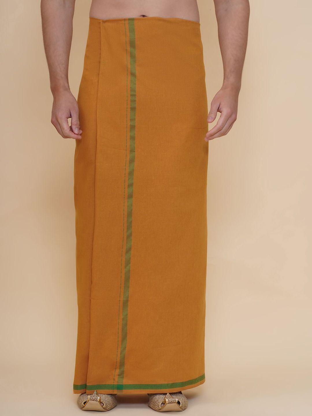 Sethukrishna Men Solid Cotton Dhoti with Border-picture-25