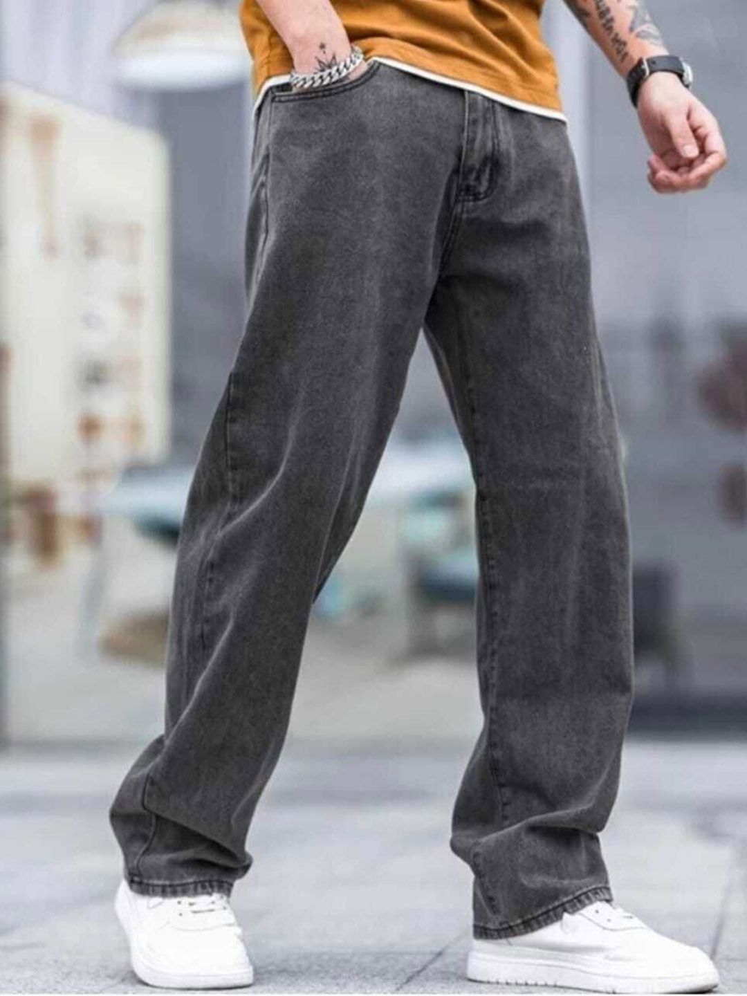 Sobbers Men Relaxed Fit Mid-Rise Stretchable Jeans-picture-28