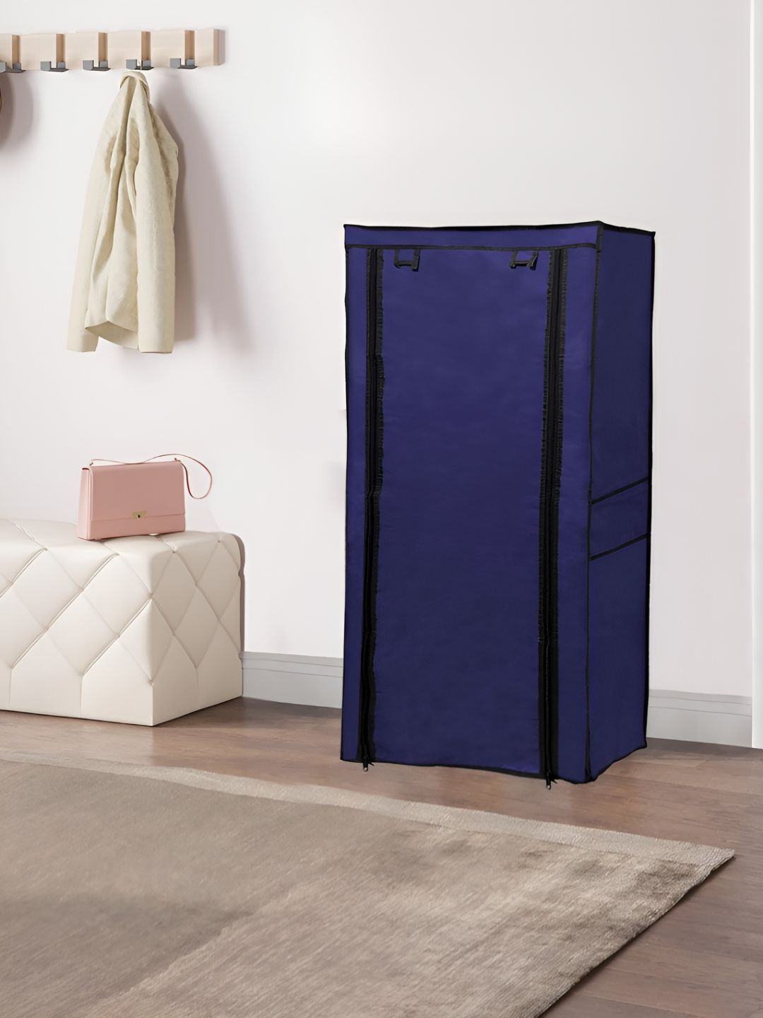 Urban Choice Blue & Black 7 Layer Water Resistant Shoe Rack Cover-picture-34