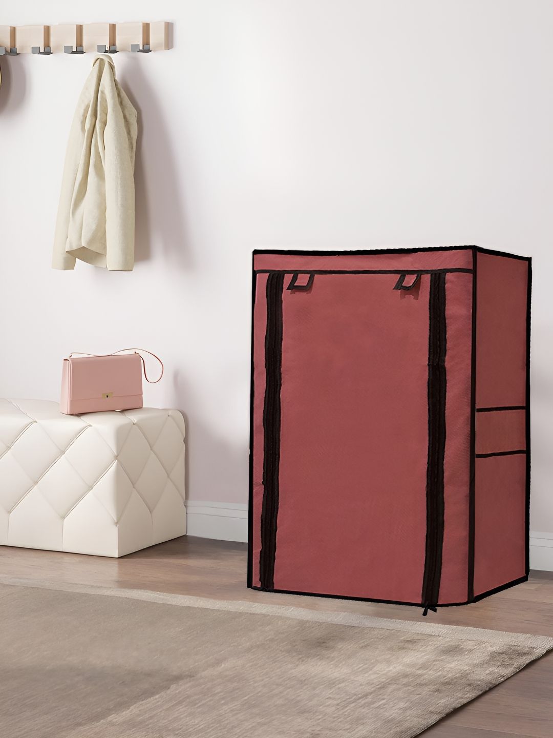 Urban Choice Brown & Black 5 Layer Water Resistant Shoe Rack Cover-picture-11