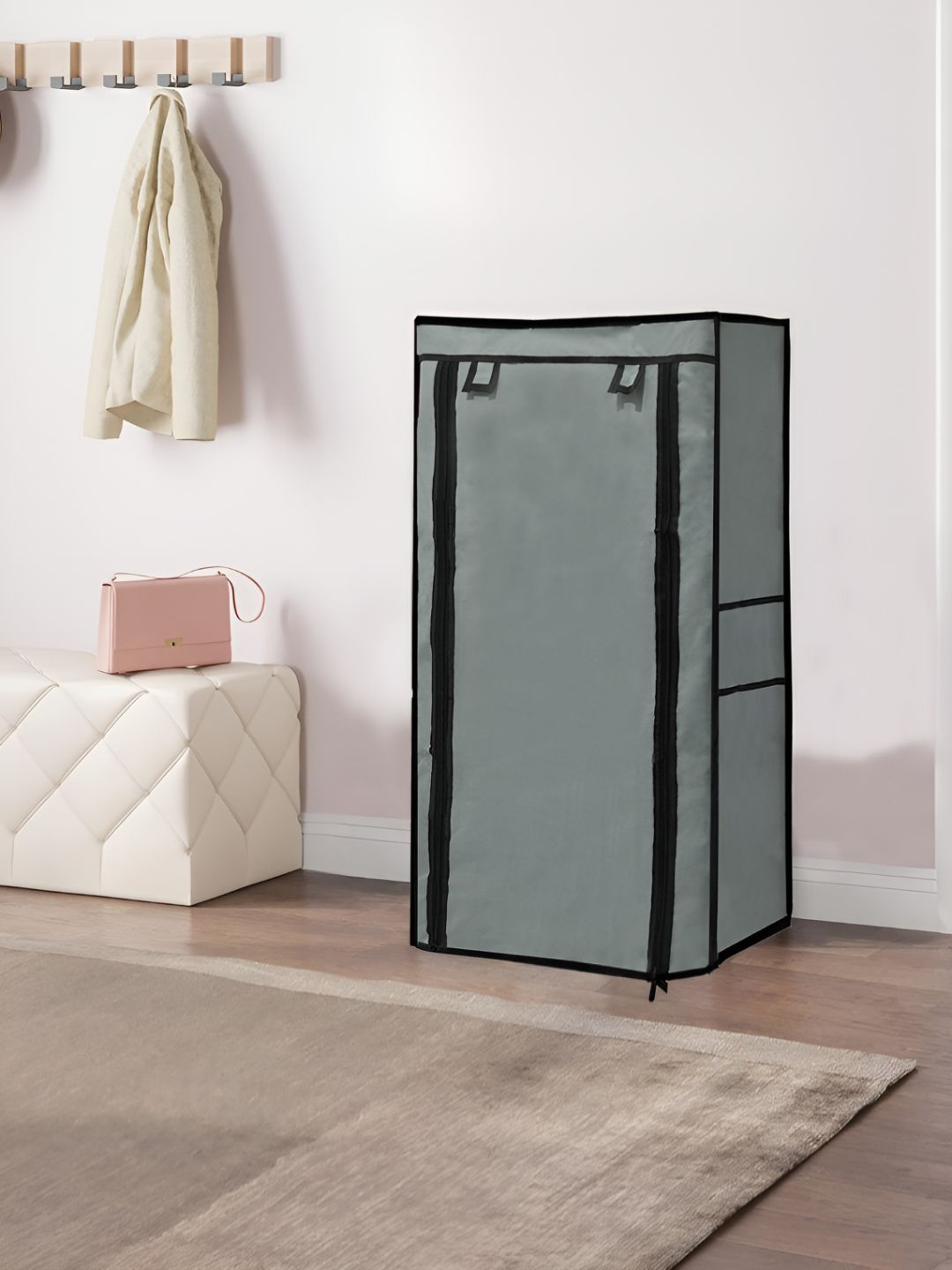 Urban Choice Grey & Black 6 Layer Water Resistant Shoe Rack Cover-picture-11