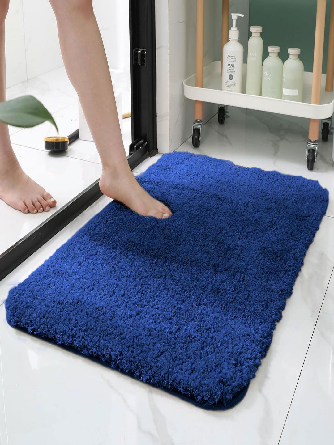 LUXEHOME INTERNATIONAL Navy Blue 1780 GSM Microfibre Anti-Slip Bath Rug-picture-25
