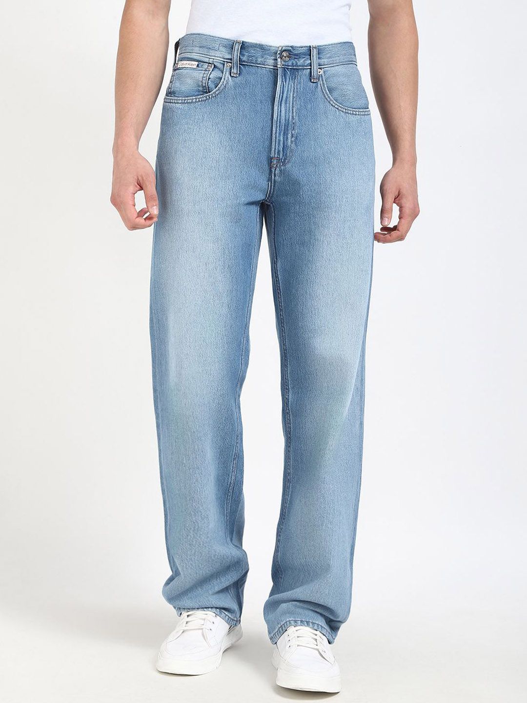 Calvin Klein Men Straight Fit Heavy Fade Cotton Jeans-image-32