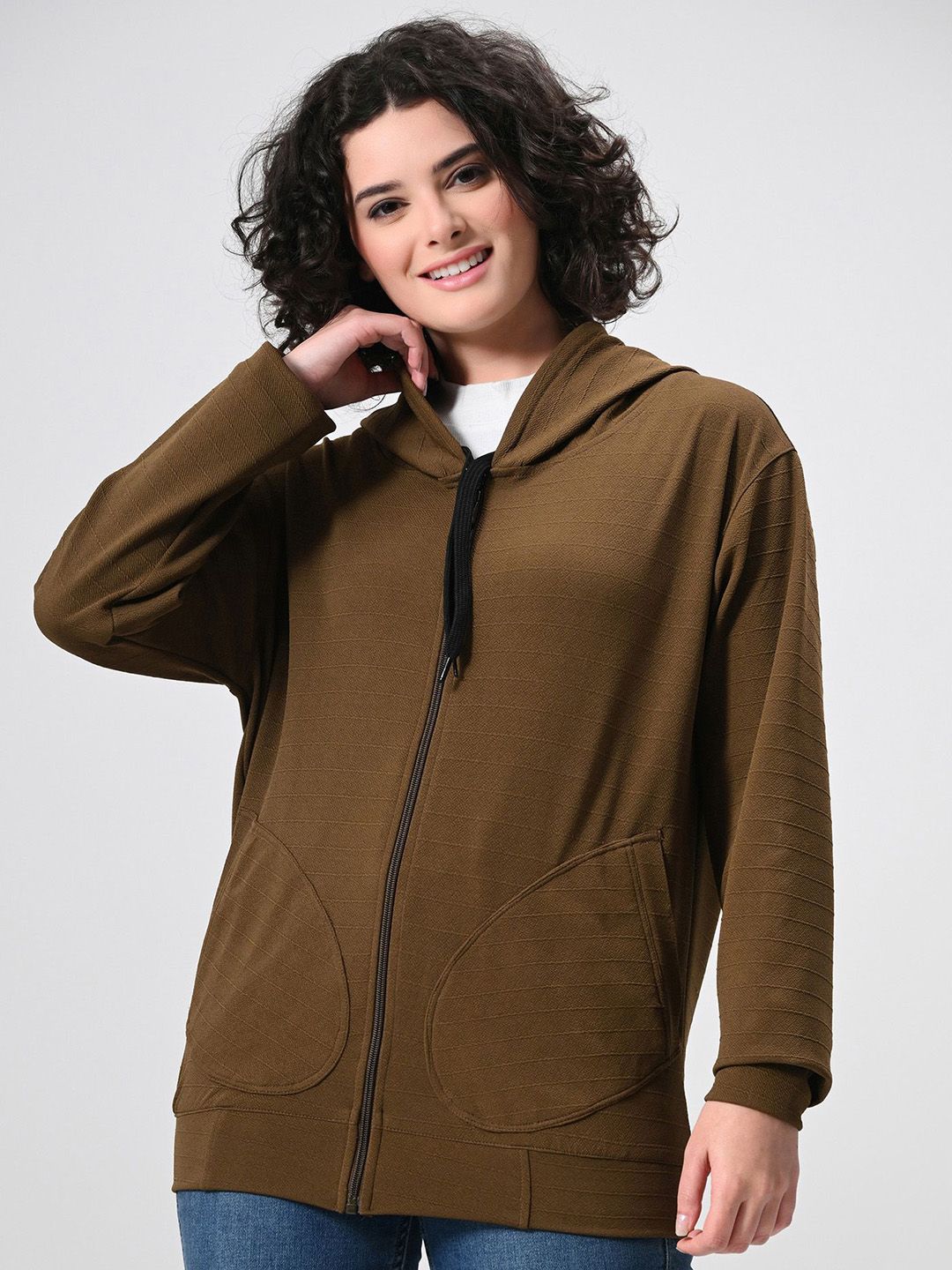 BAESD Women Hooded Solid Casual Lightweight Bomber Jacket-picture-47