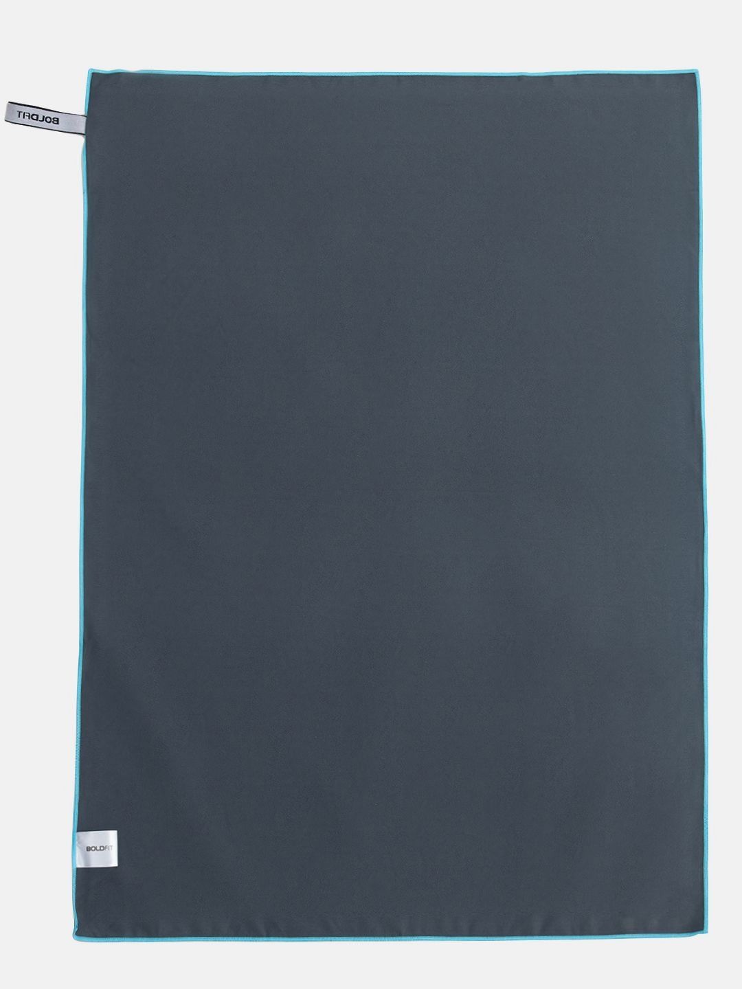 BOLDFIT Grey & Blue Microfiber 200 GSM Face Towel-picture-40