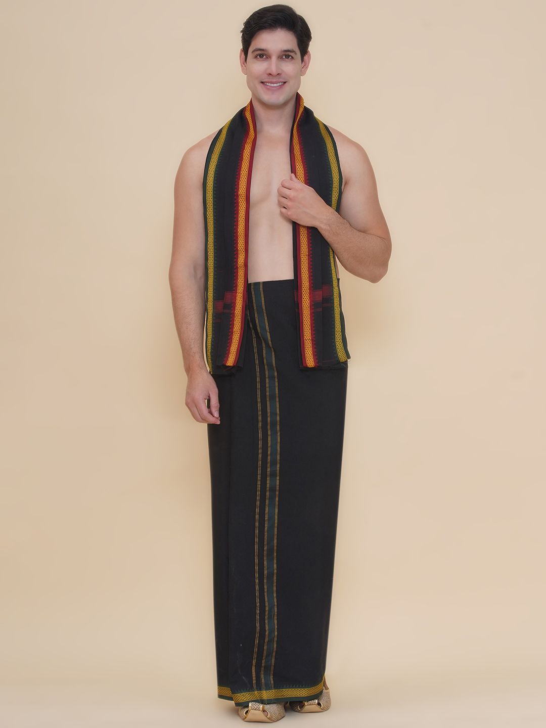 Sethukrishna Mens Solid Color Dhoti-picture-13