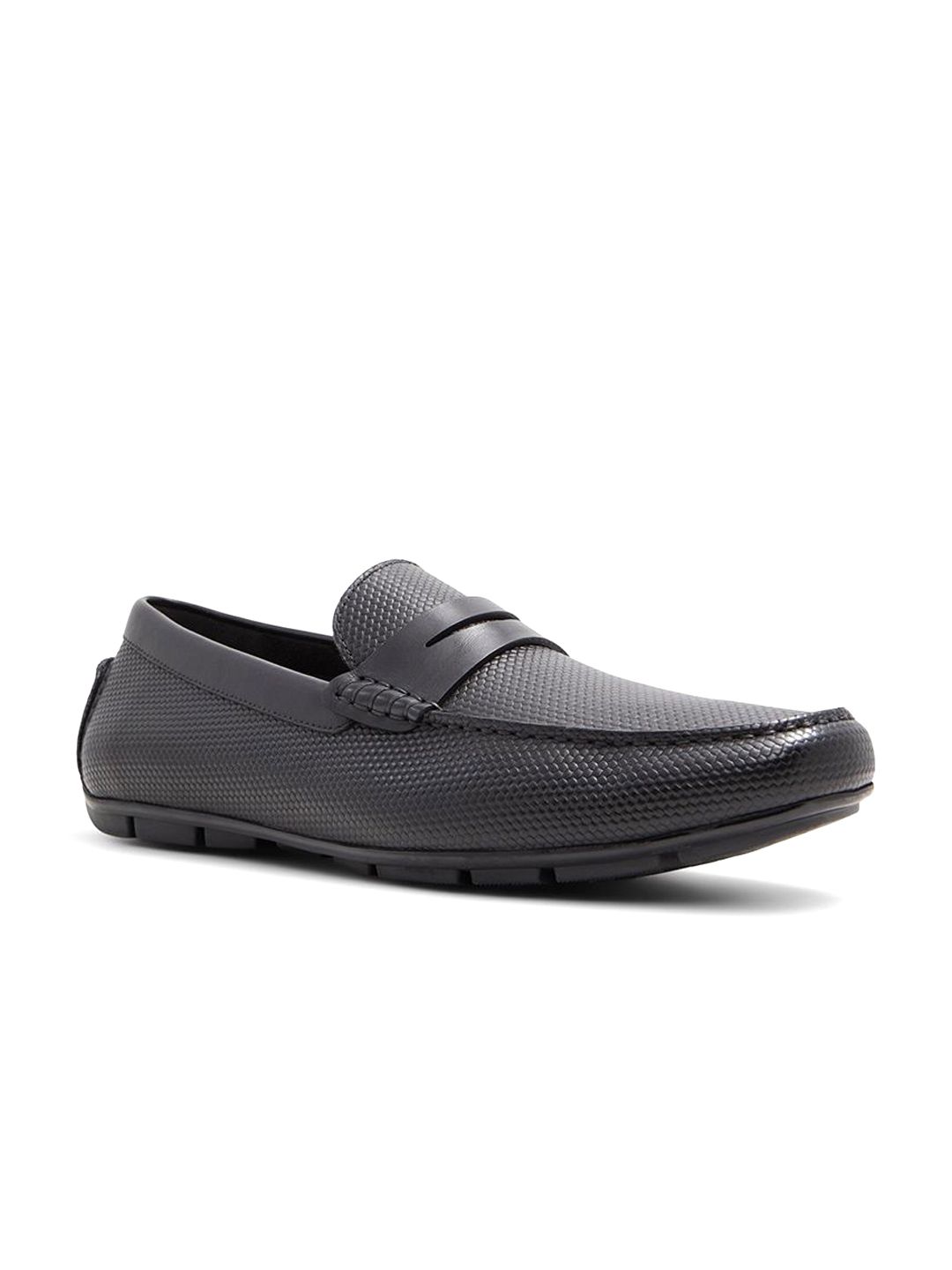 ALDO Men Textured Slip-On Moccasins Loafers-image-24