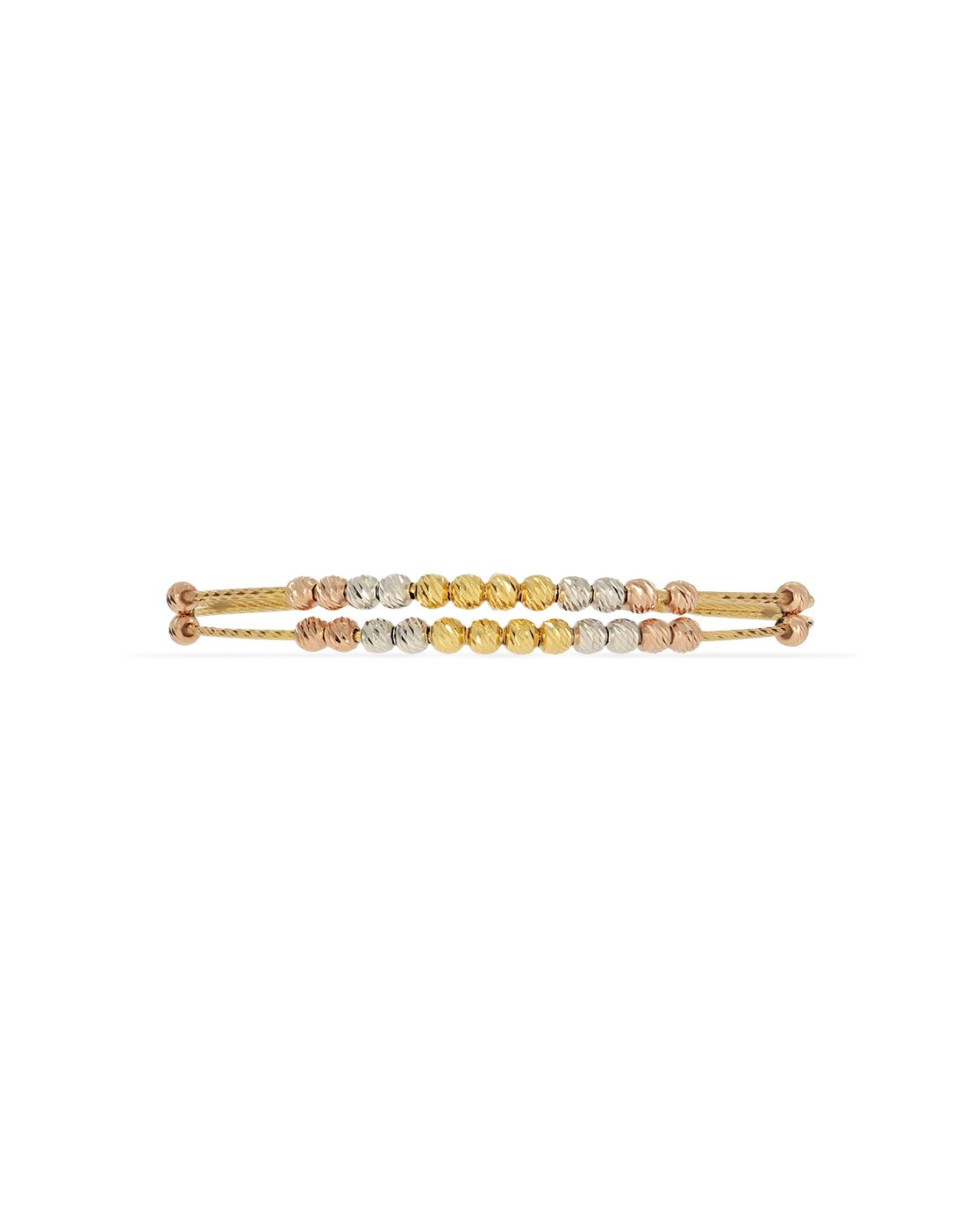 BHIMA 22K BIS Hallmark 916 Purity Yellow Gold Rhodium Ball Hooked Bangle-picture-32