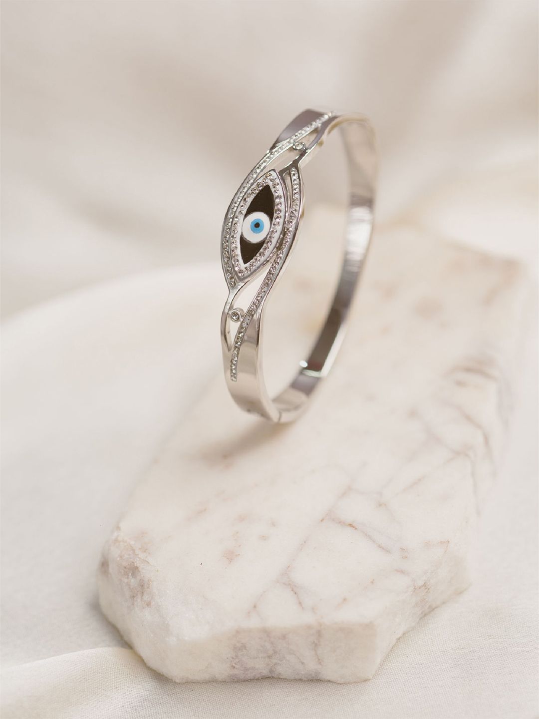 ARTKLIM Women Silver-Plated Bangle-Style Bracelet-picture-35