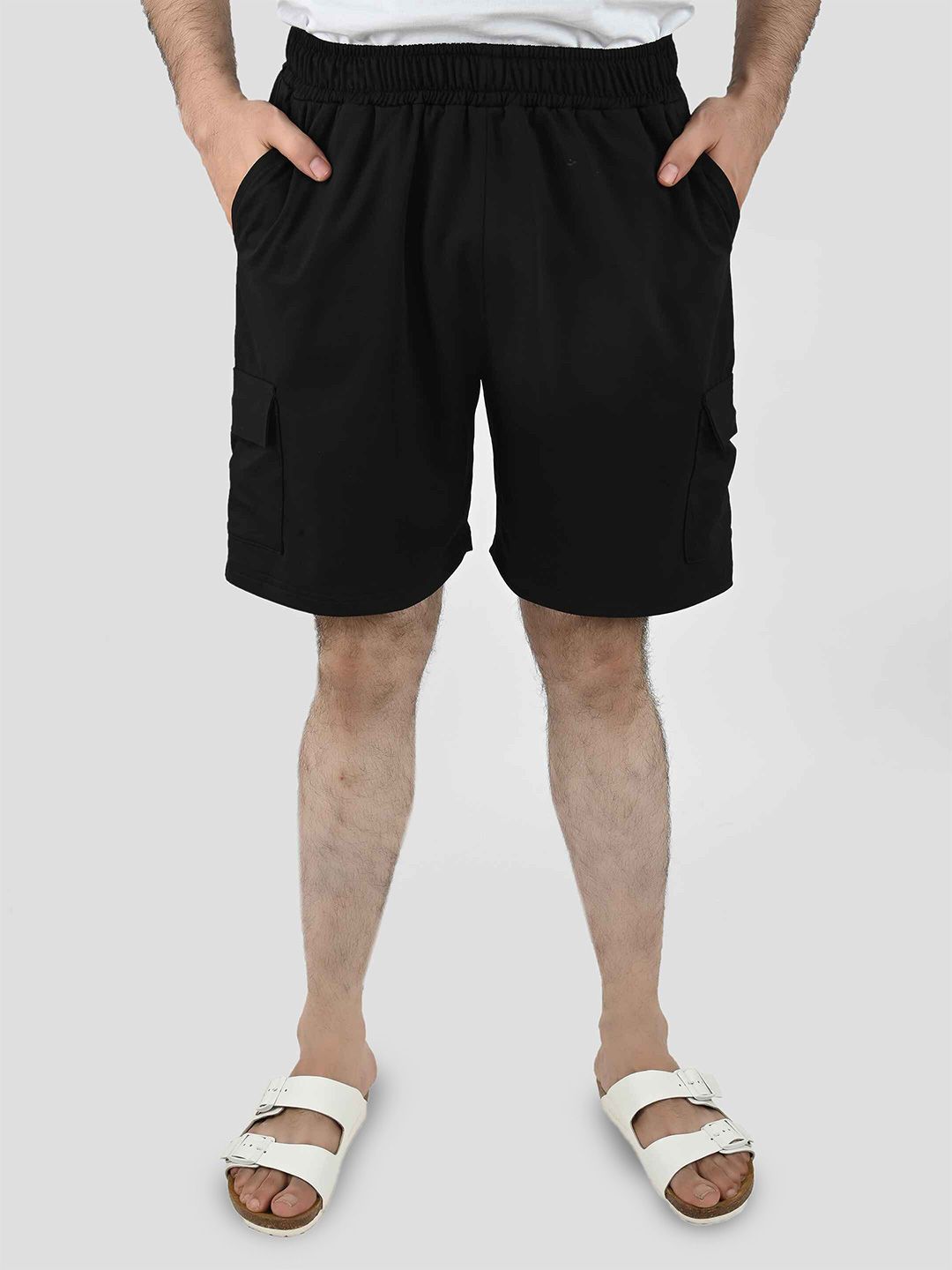 Blissence Men Slip-On Mid-Rise Lounge Shorts-picture-34